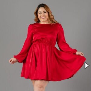 Mittoshop Satin Cut Out Back Mini Dress size L